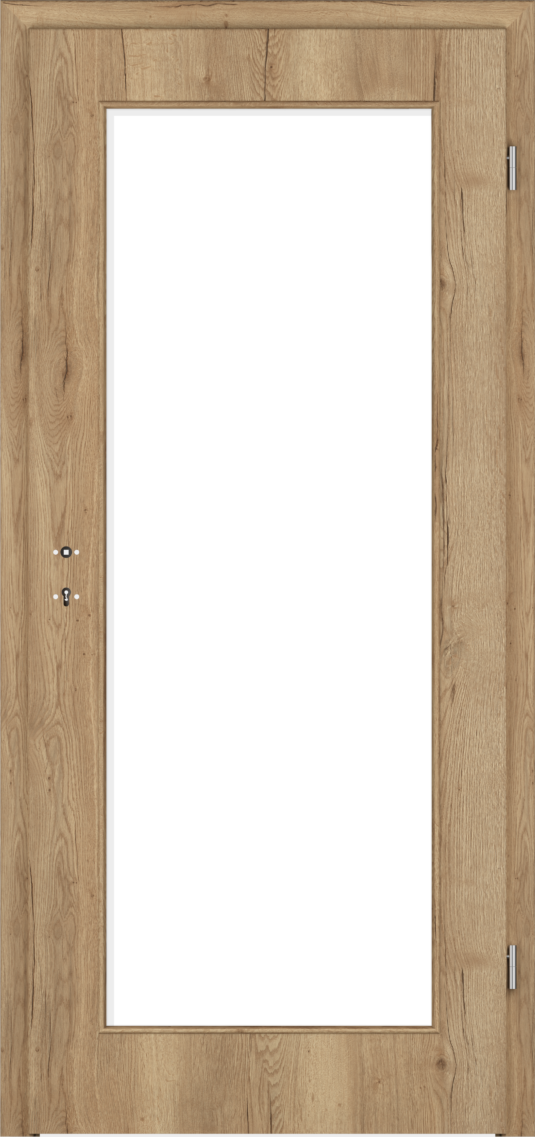 Zimmertür CePaL Authentic Risseiche DA - mit Lichtausschnitt LA2