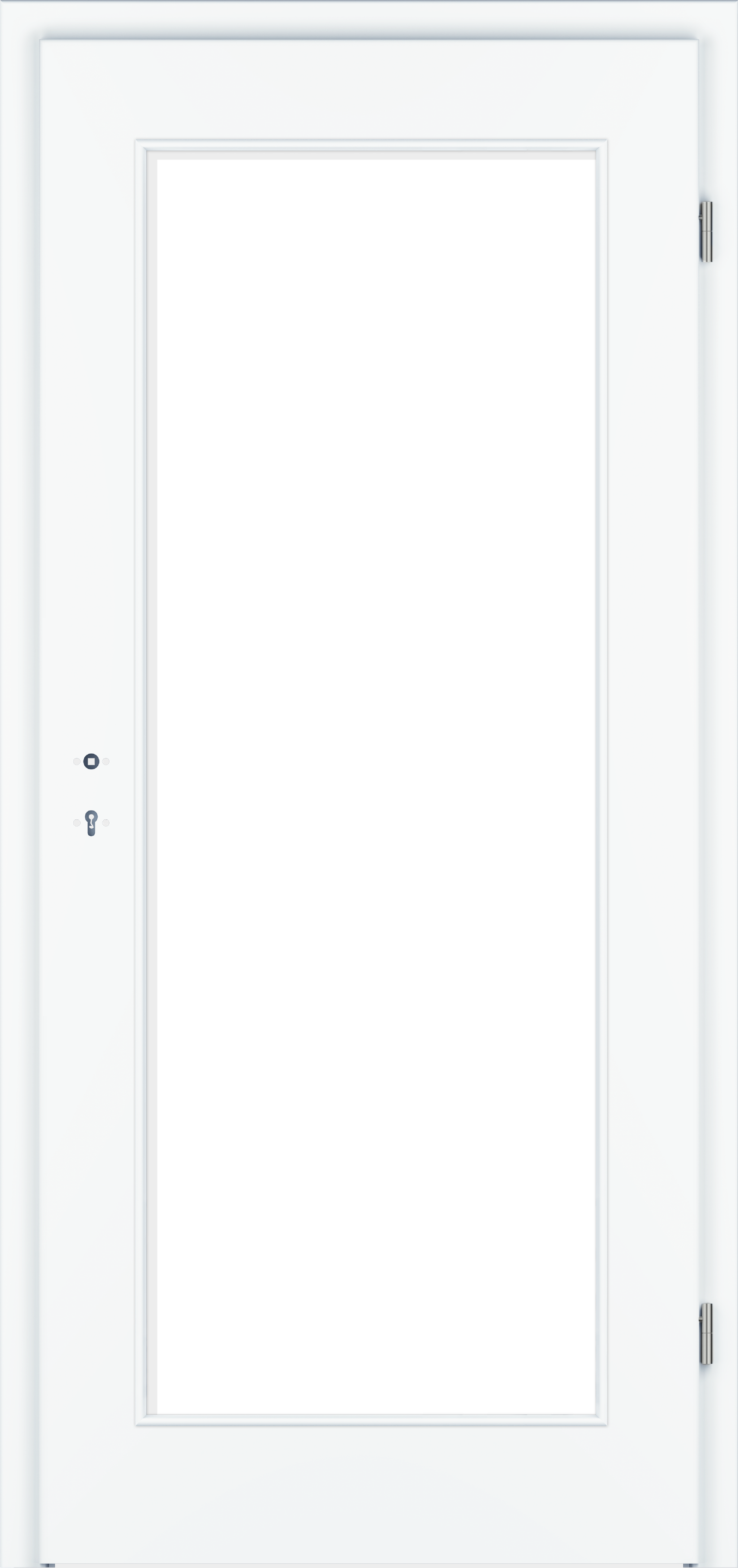 Zimmertür CePaL Weißlack Exklusiv RAL 9016 - mit Lichtausschnitt LA2