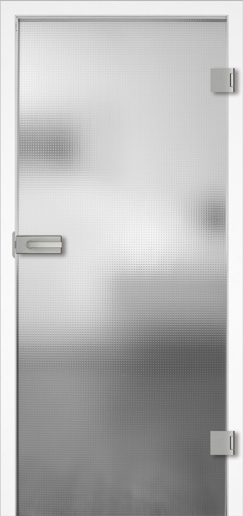 Ganzglastür Modell "Mastercarre" 1008, incl. Griffgarnitur