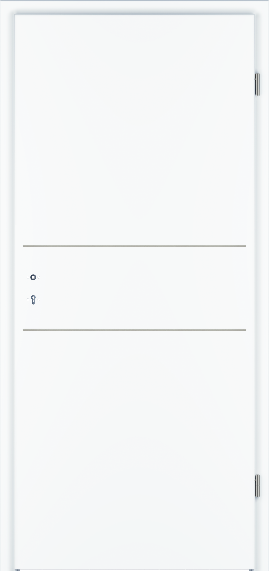 Designtür Corona C832 / CePal Weißlack Exklusiv