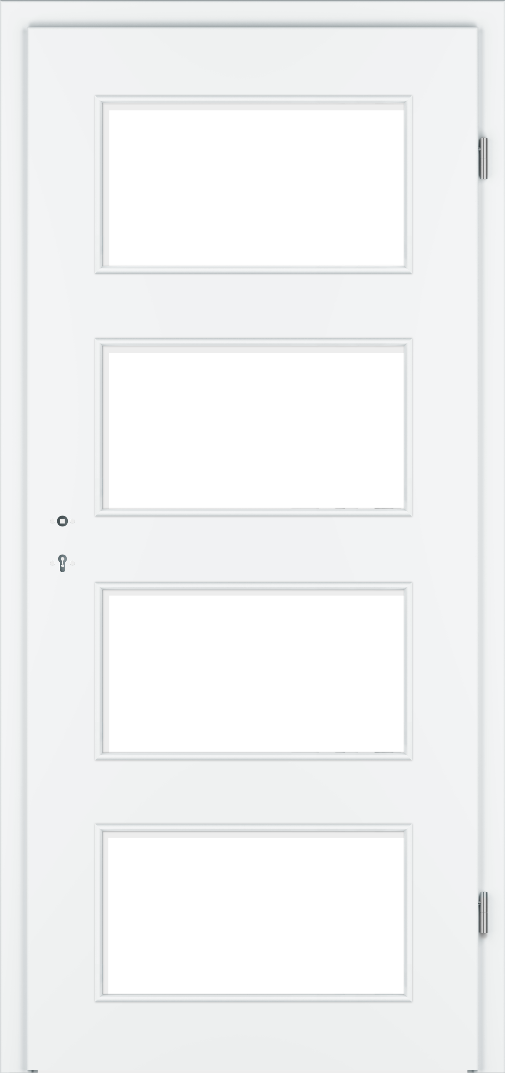 Zimmertür CePaL Weißlack RAL 9010 - mit Lichtausschnitt LA11
