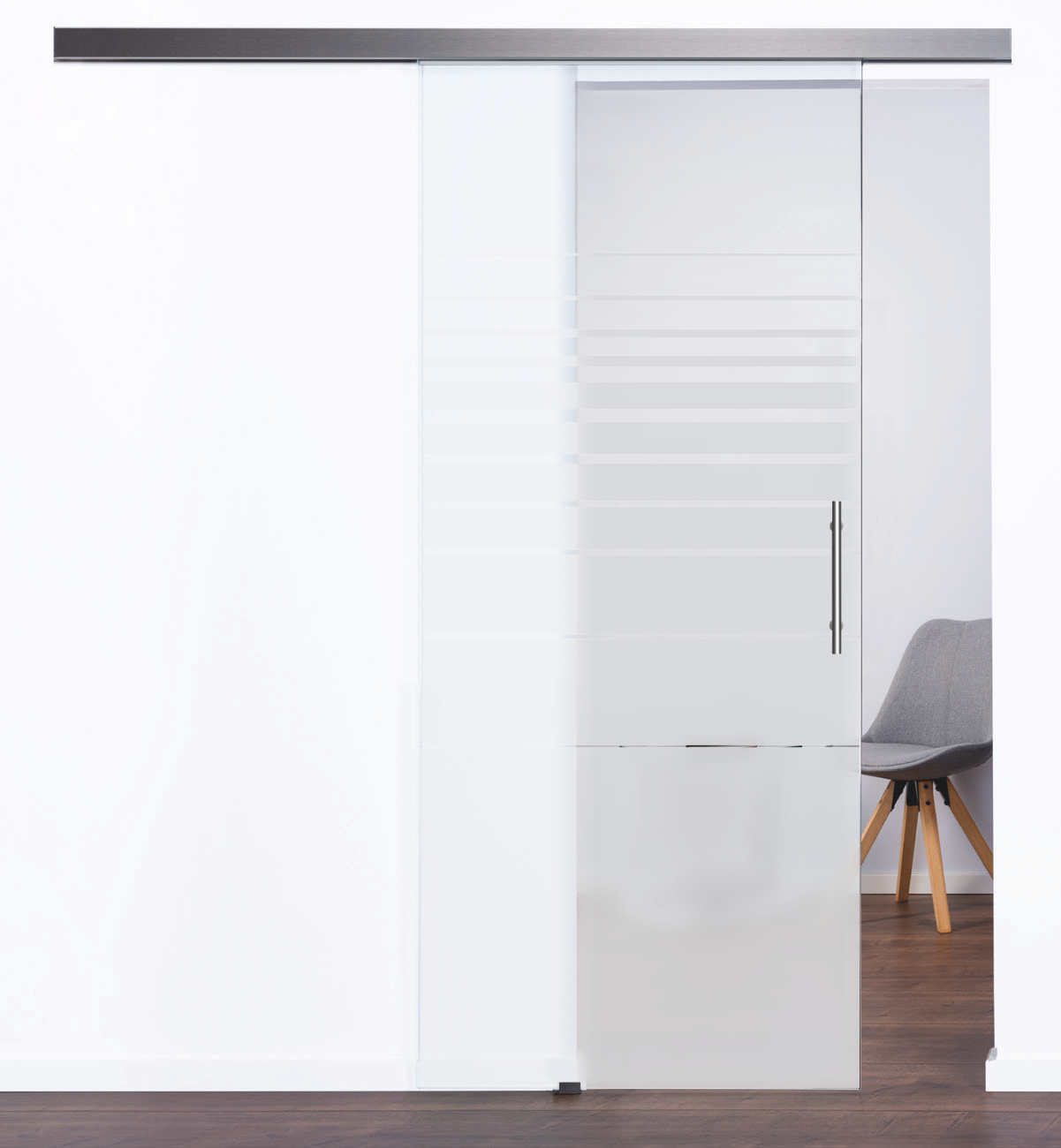 Glasschiebetür Modell "Room" 4208 mit LSD8