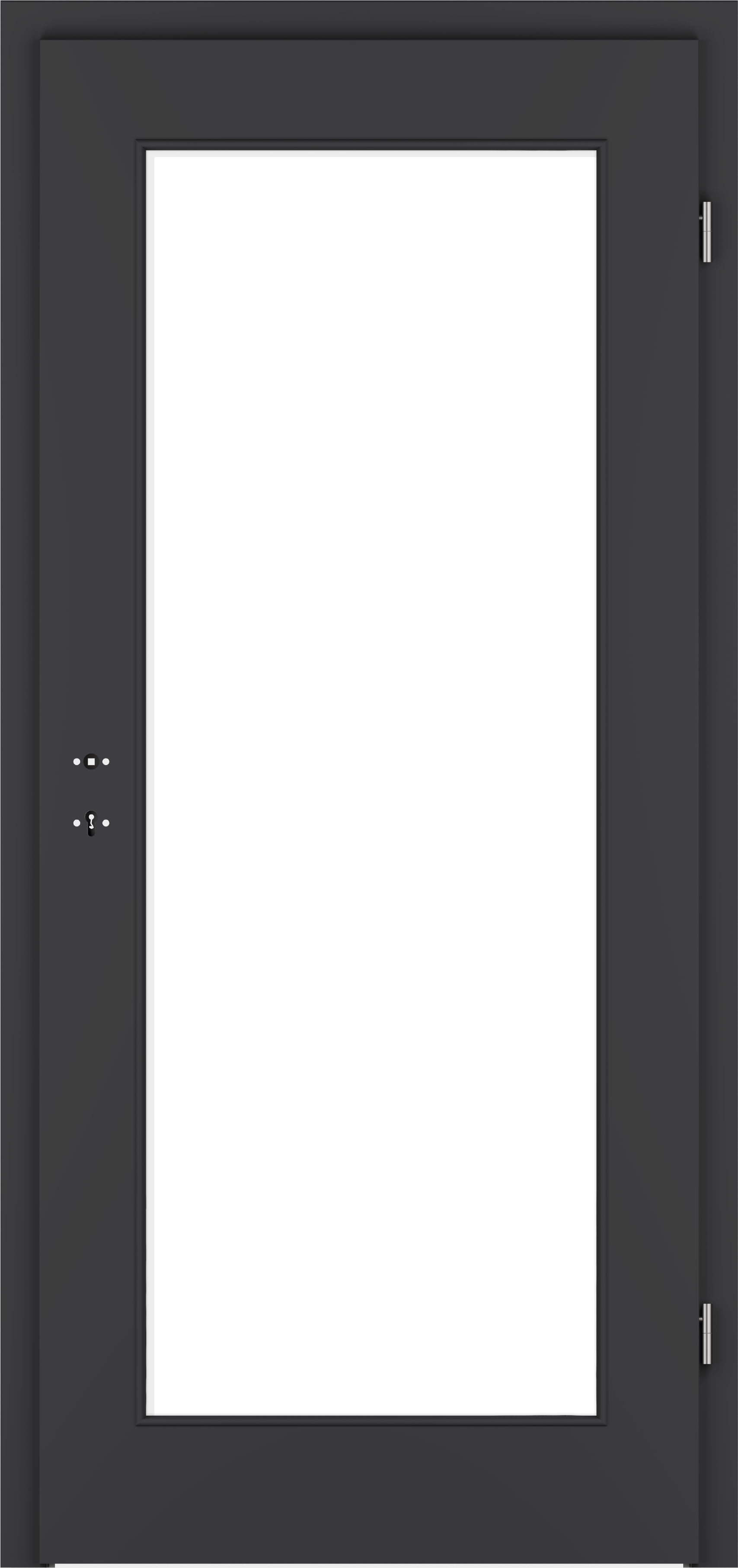 Zimmertür G-TEC Anthrazitgrau - mit Lichtausschnitt LA2