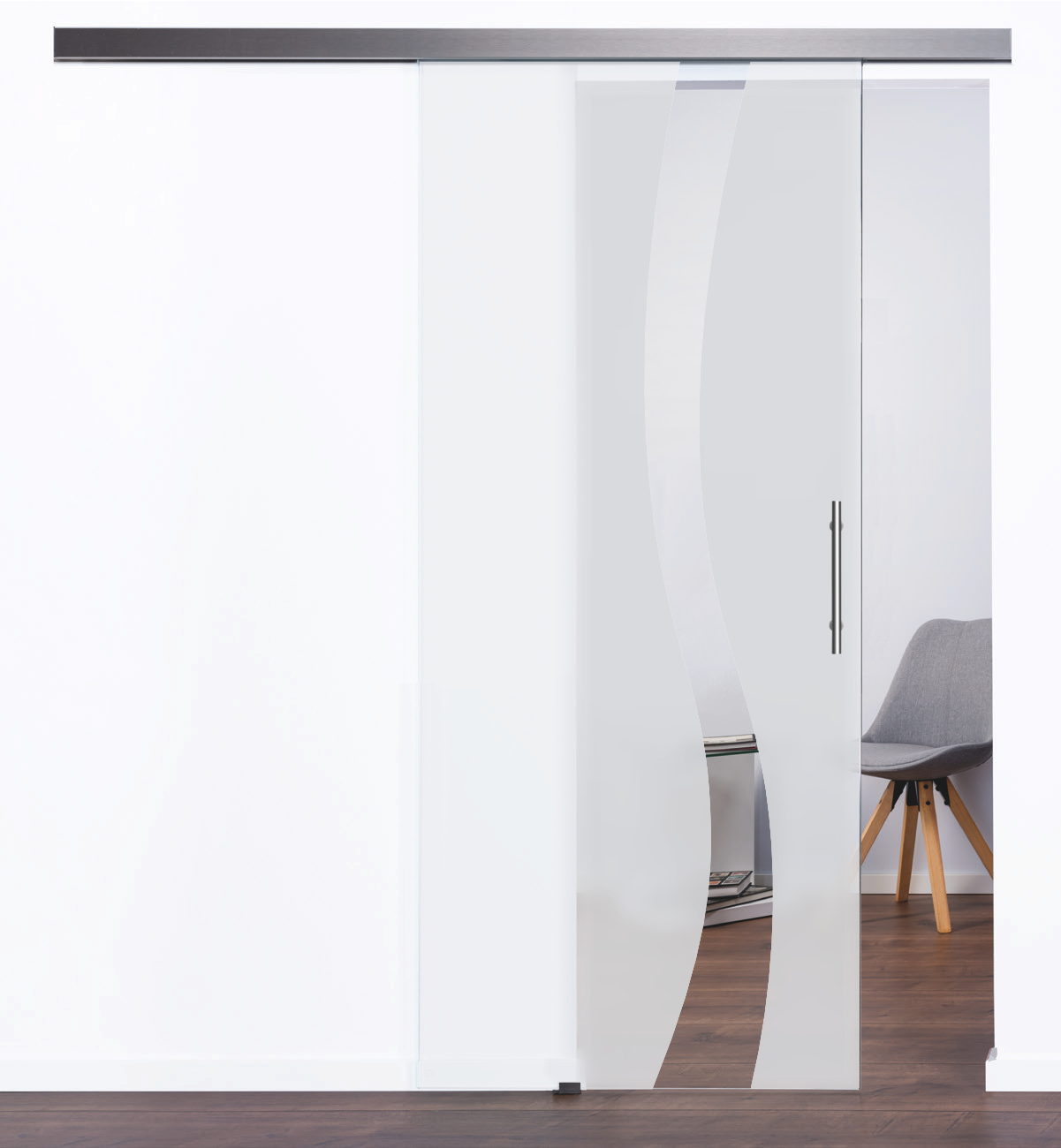 Glasschiebetür Modell "Nil" 4201 mit LSD8