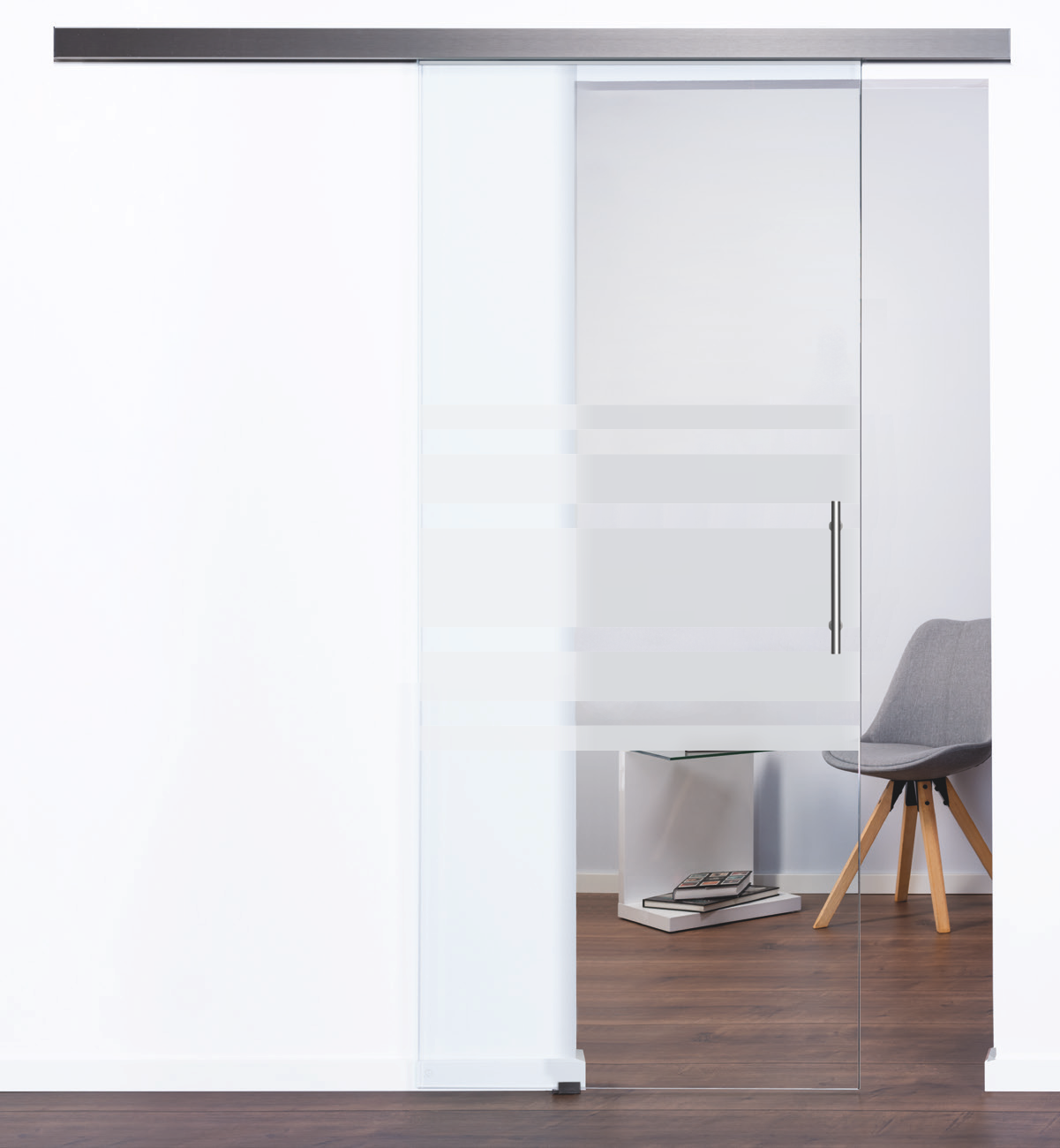 Glasschiebetür Modell "Office II" 4207, mit LSD8