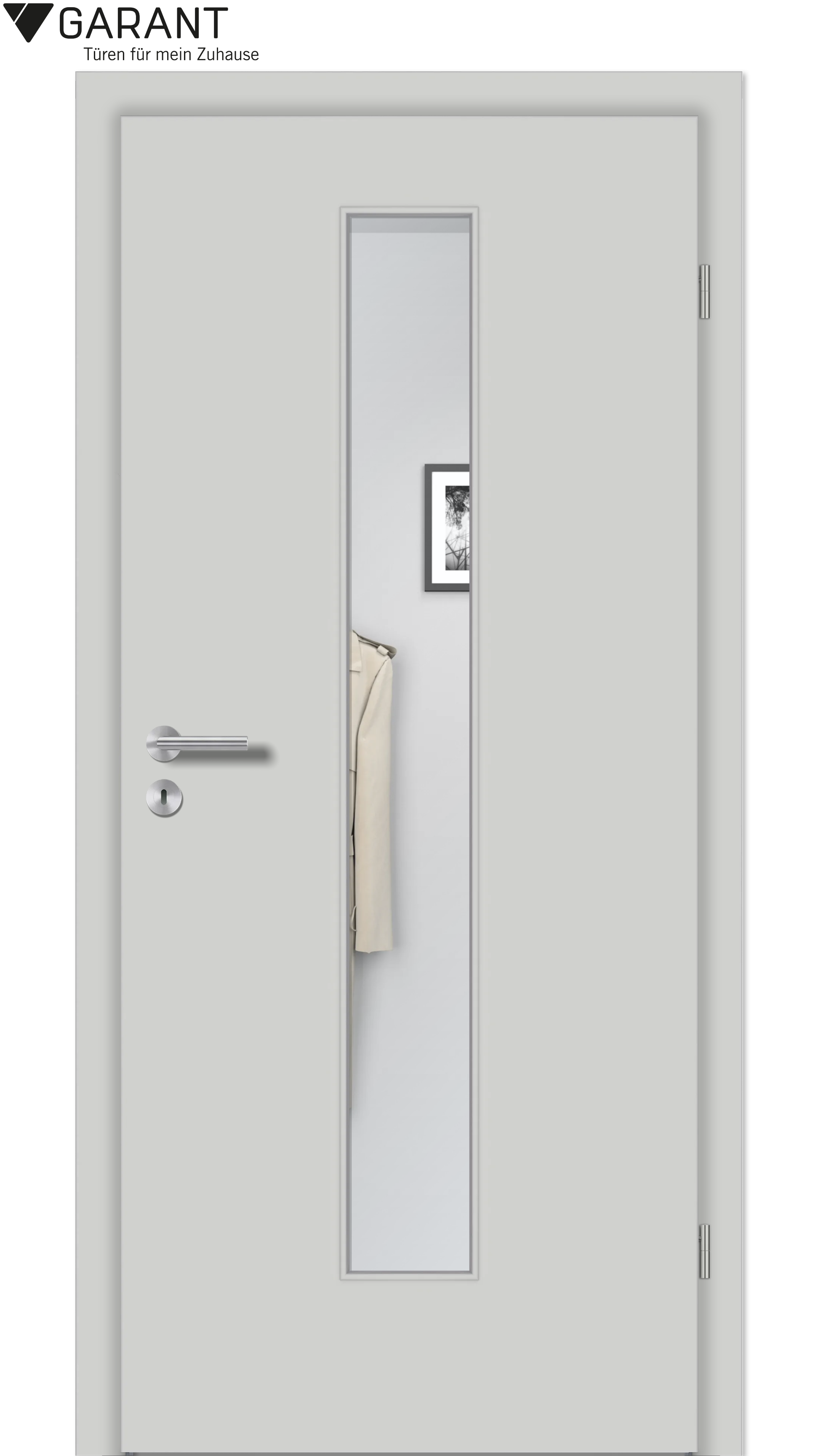 Zimmertür CePal Silver Grey mit LA4M