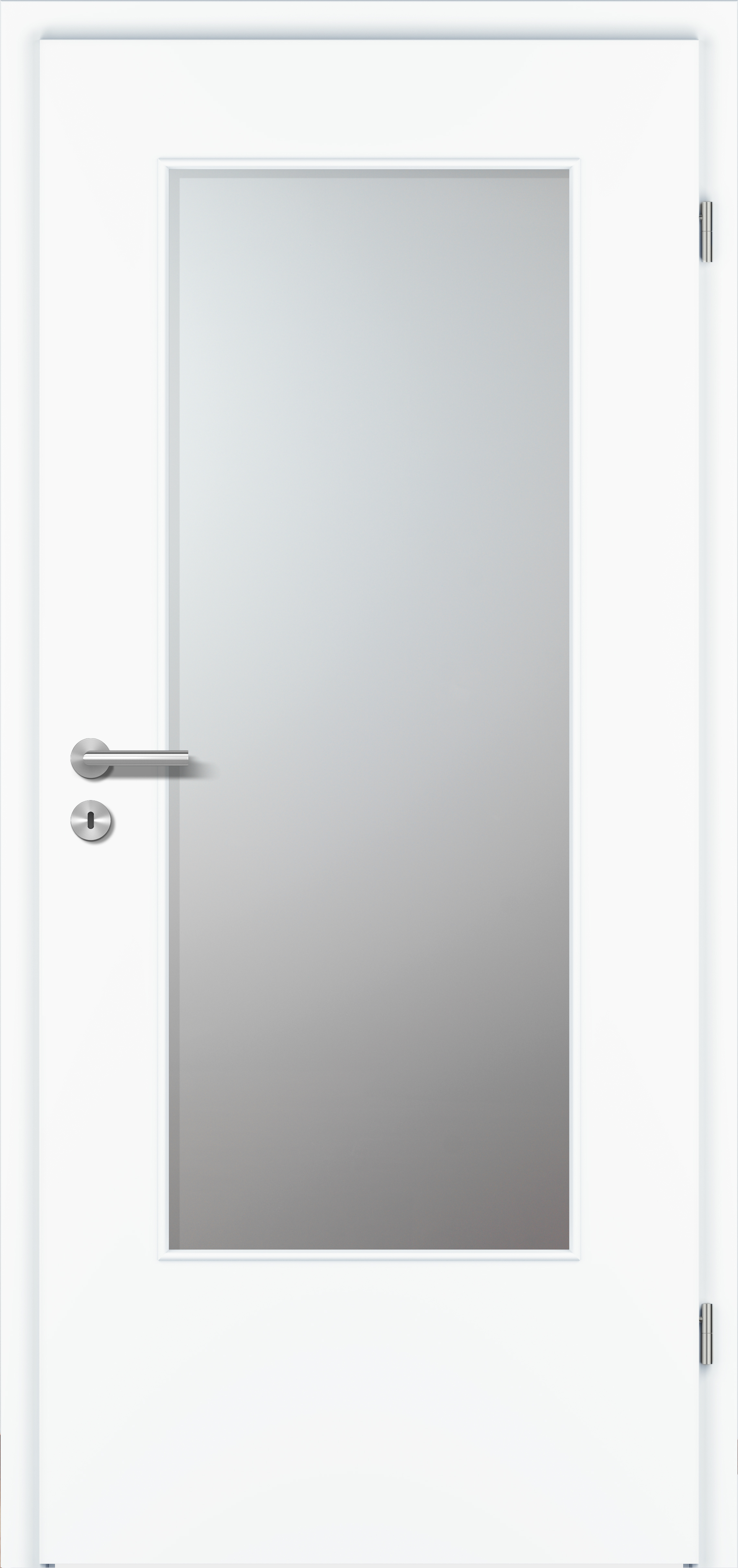 Zimmertür G-TEC Weiss matt - mit DIN Lichtausschnitt