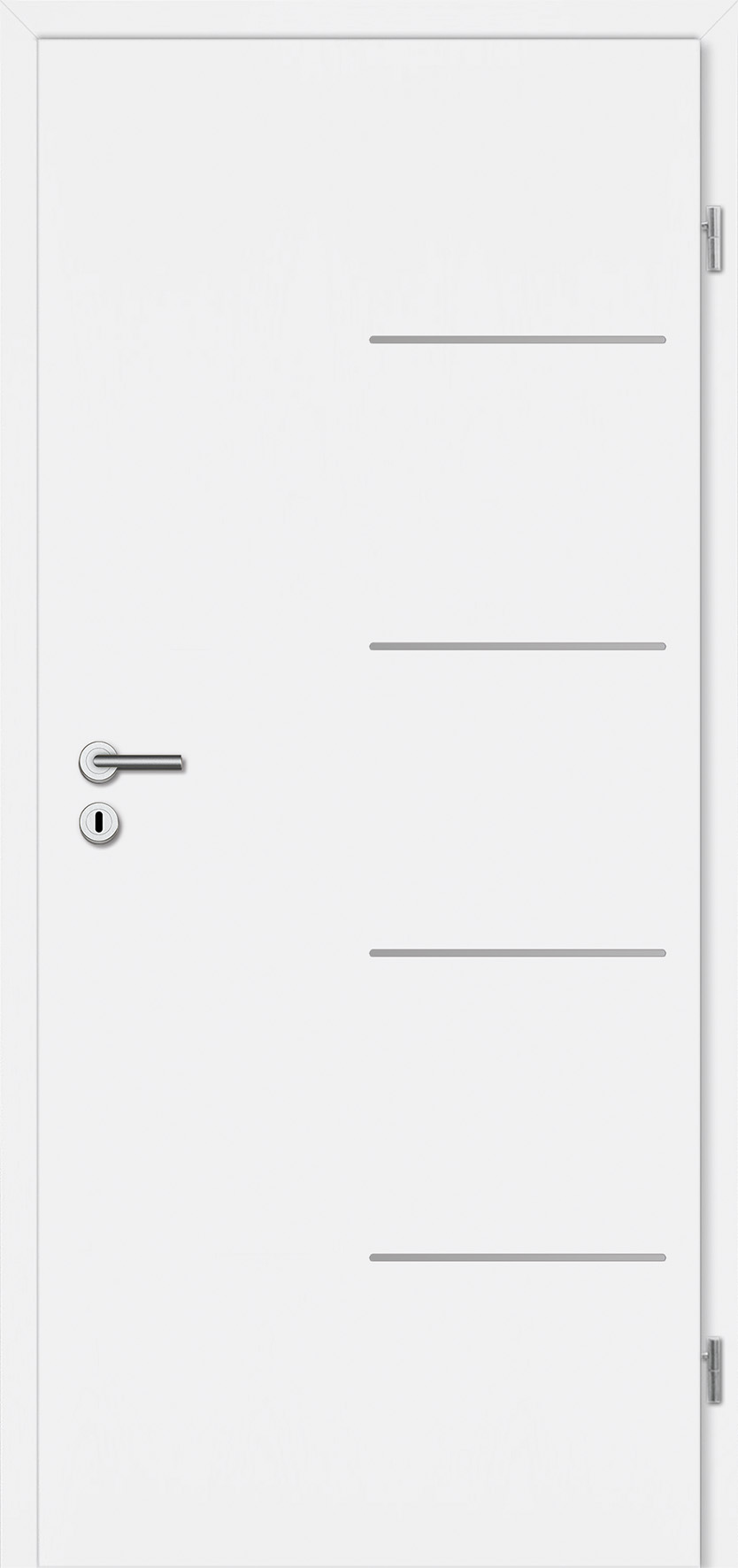 Designtür Corona C834 / CePal Weißlack 9010
