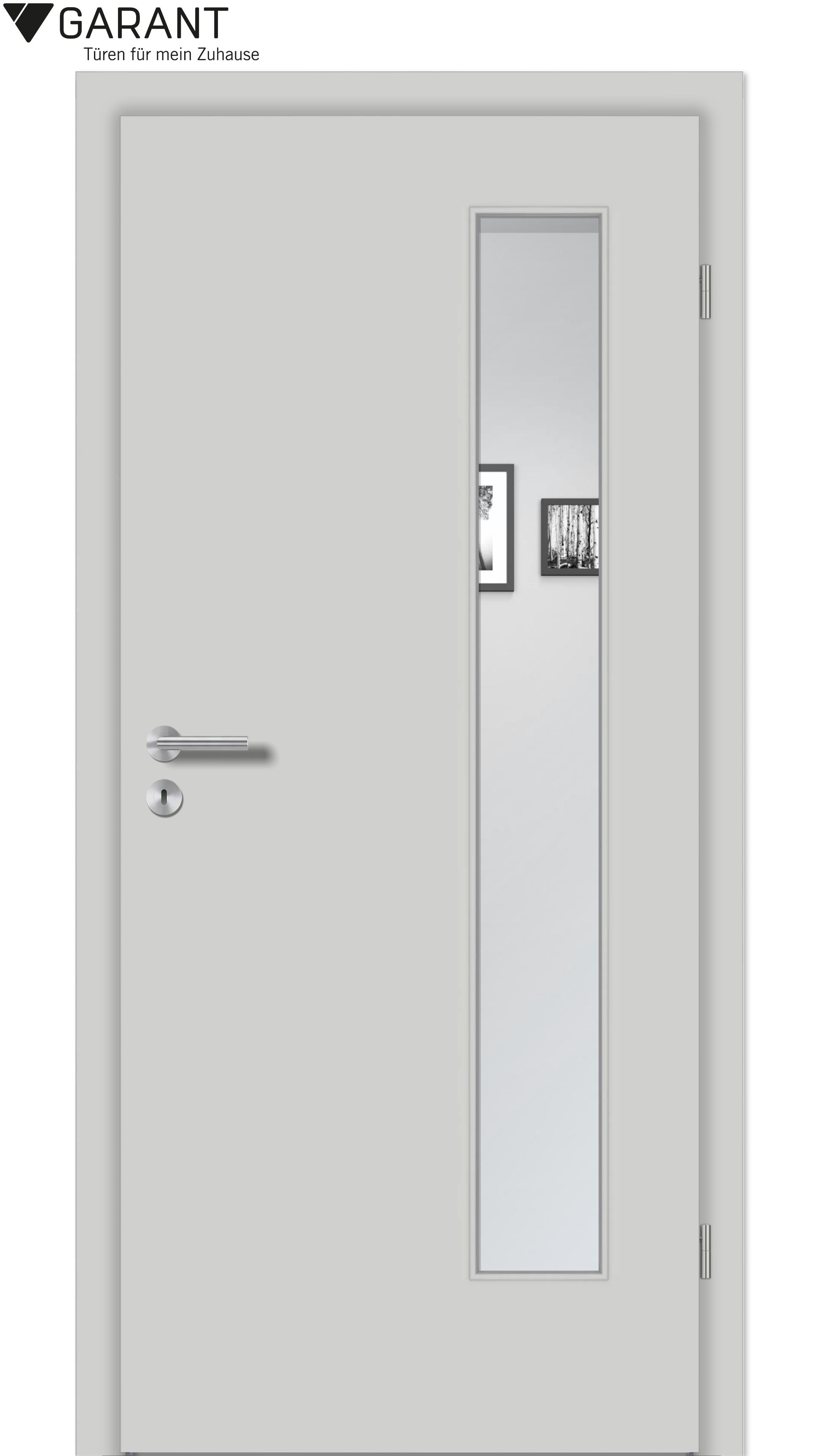 Zimmertür CePal Silver Grey mit LA4B