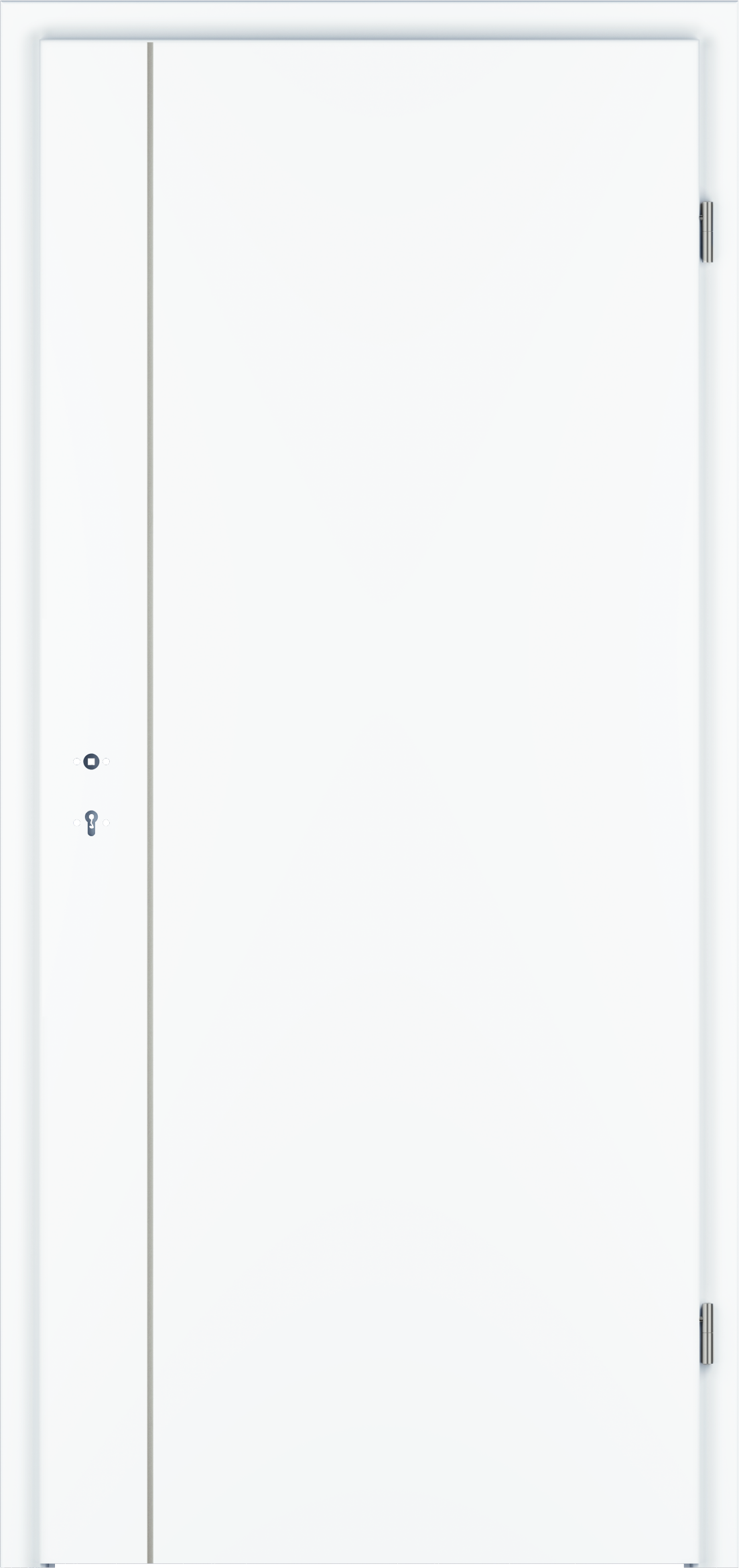 Designtür Corona C850 / CePal Weißlack Exklusiv