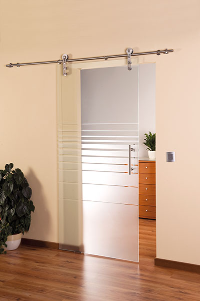 Glasschiebetür Modell "Room" 4208 mit LSD3