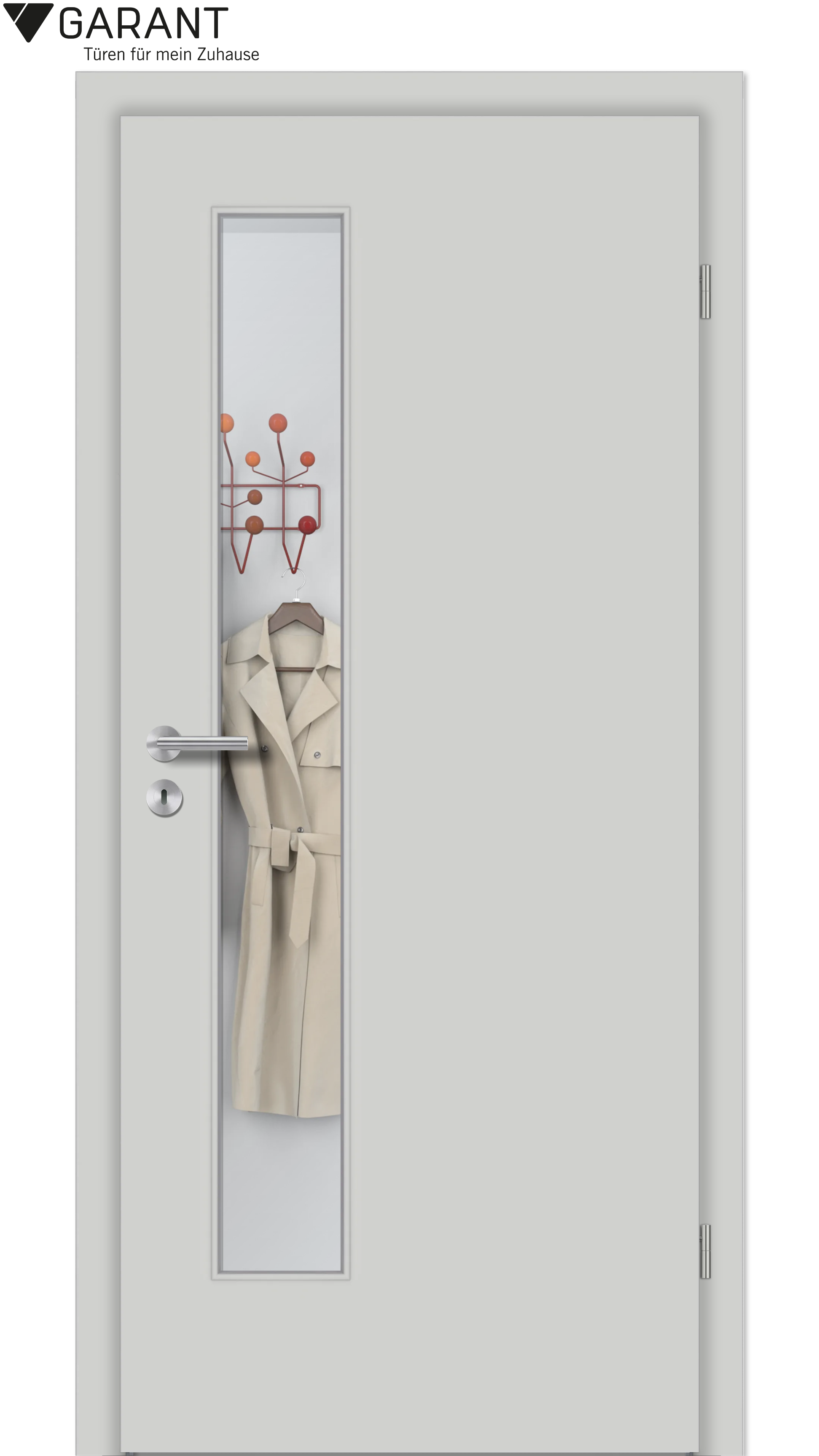 Zimmertür CePal Silver Grey mit LA4S