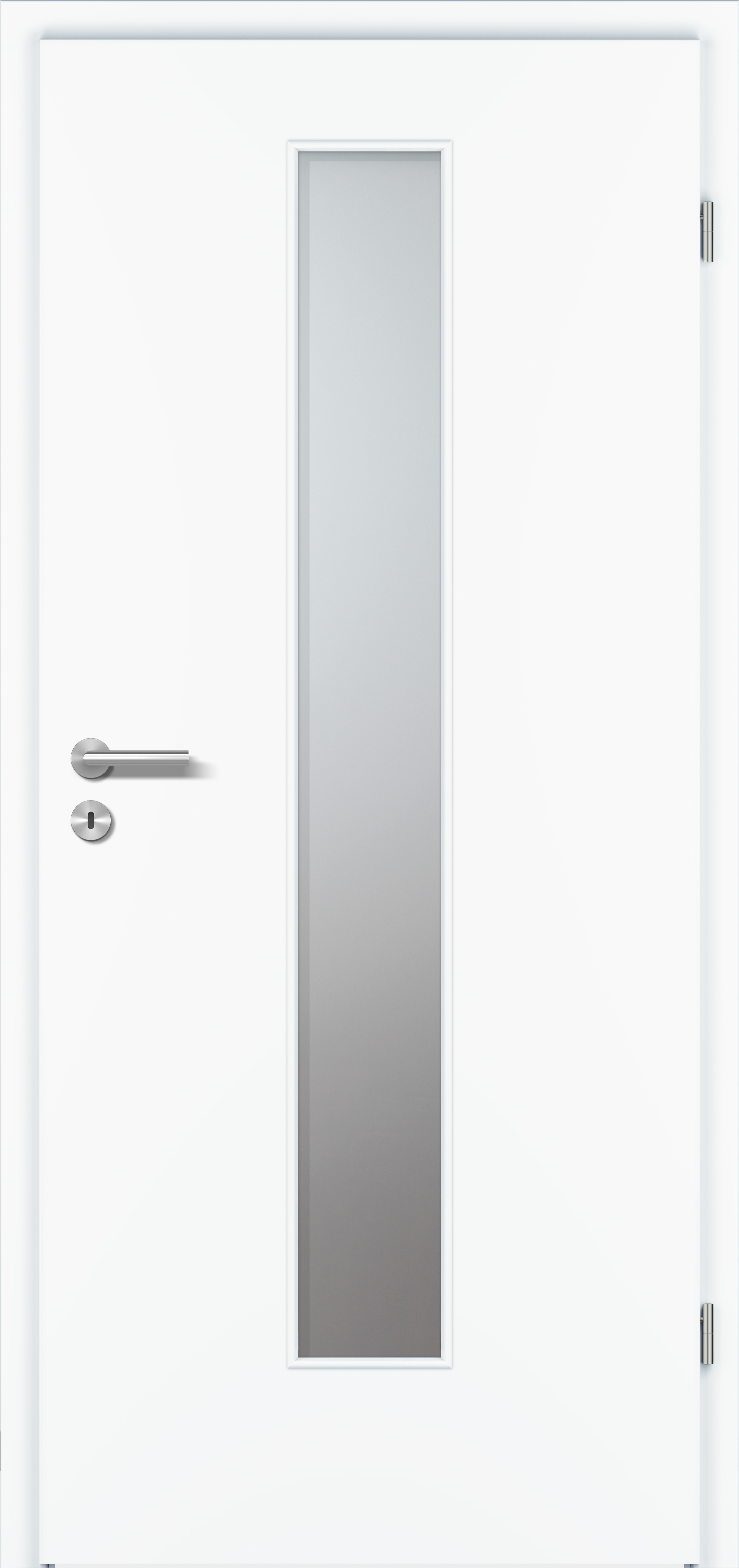 Zimmertür G-TEC Weiss matt - mit Lichtausschnitt LA4M