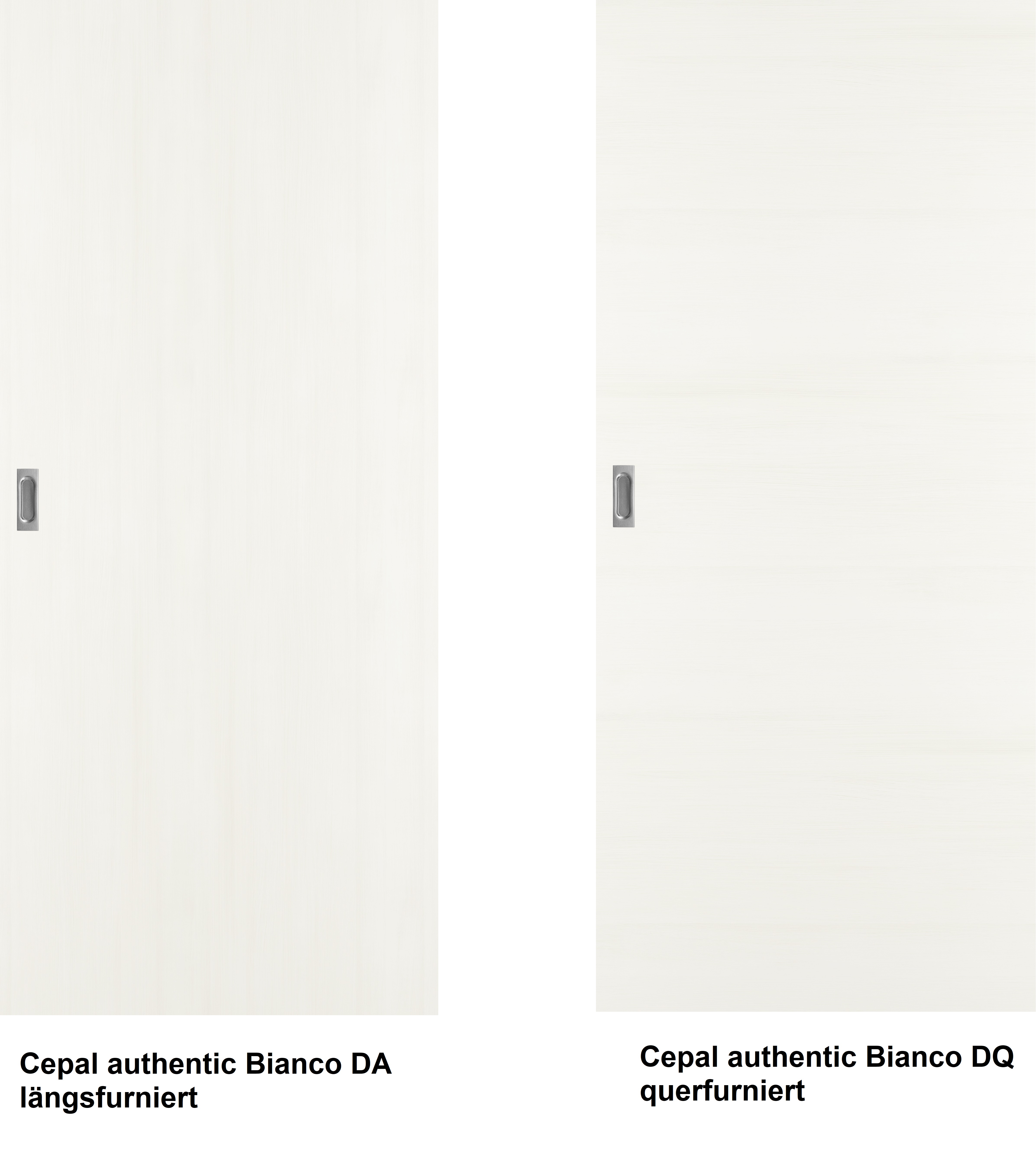 Holzschiebetür vor der Wand in Cepal Authentic Bianco