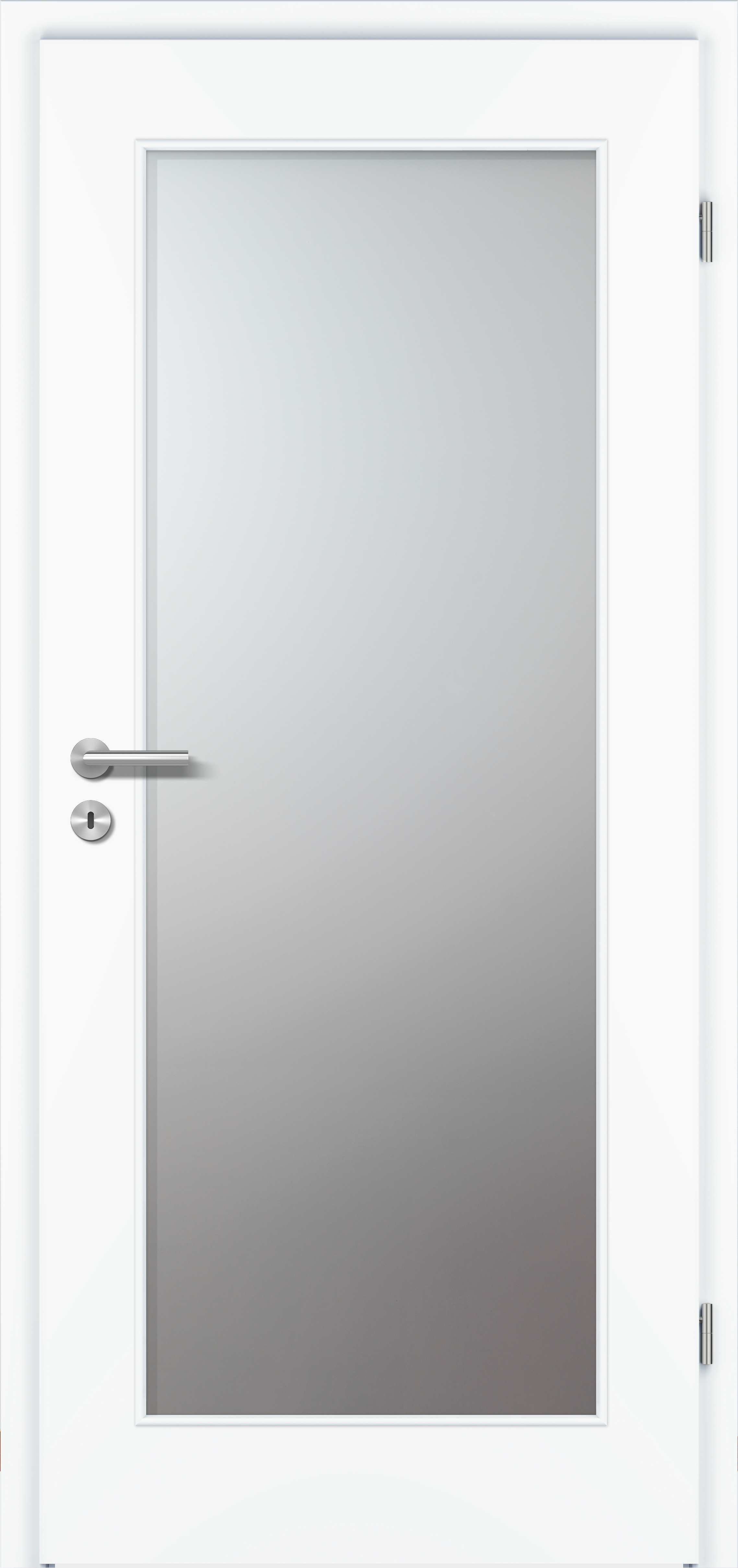 Zimmertür G-TEC Weiss matt - mit Lichtausschnitt LA2