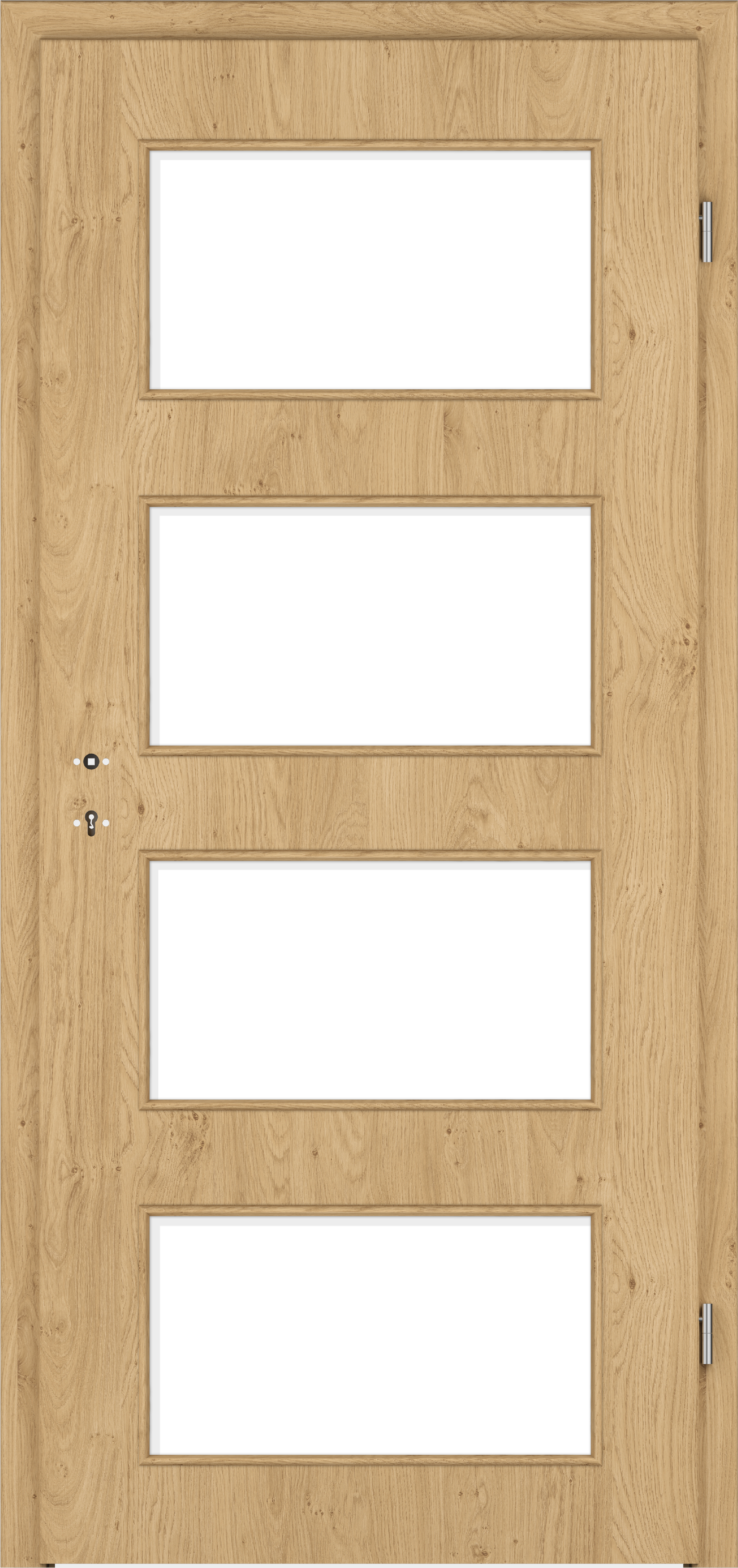 Zimmertür CePaL Authentic Asteiche DA - mit Lichtausschnitt LA11 