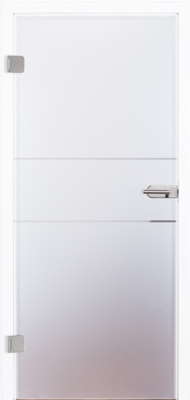 Ganzglastür Modell "Unit I" 4221, incl. Griffgarnitur