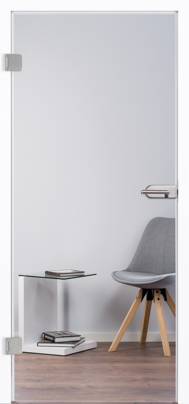 Ganzglastür Modell "Float klar" 1000, incl. Griffgarnitur