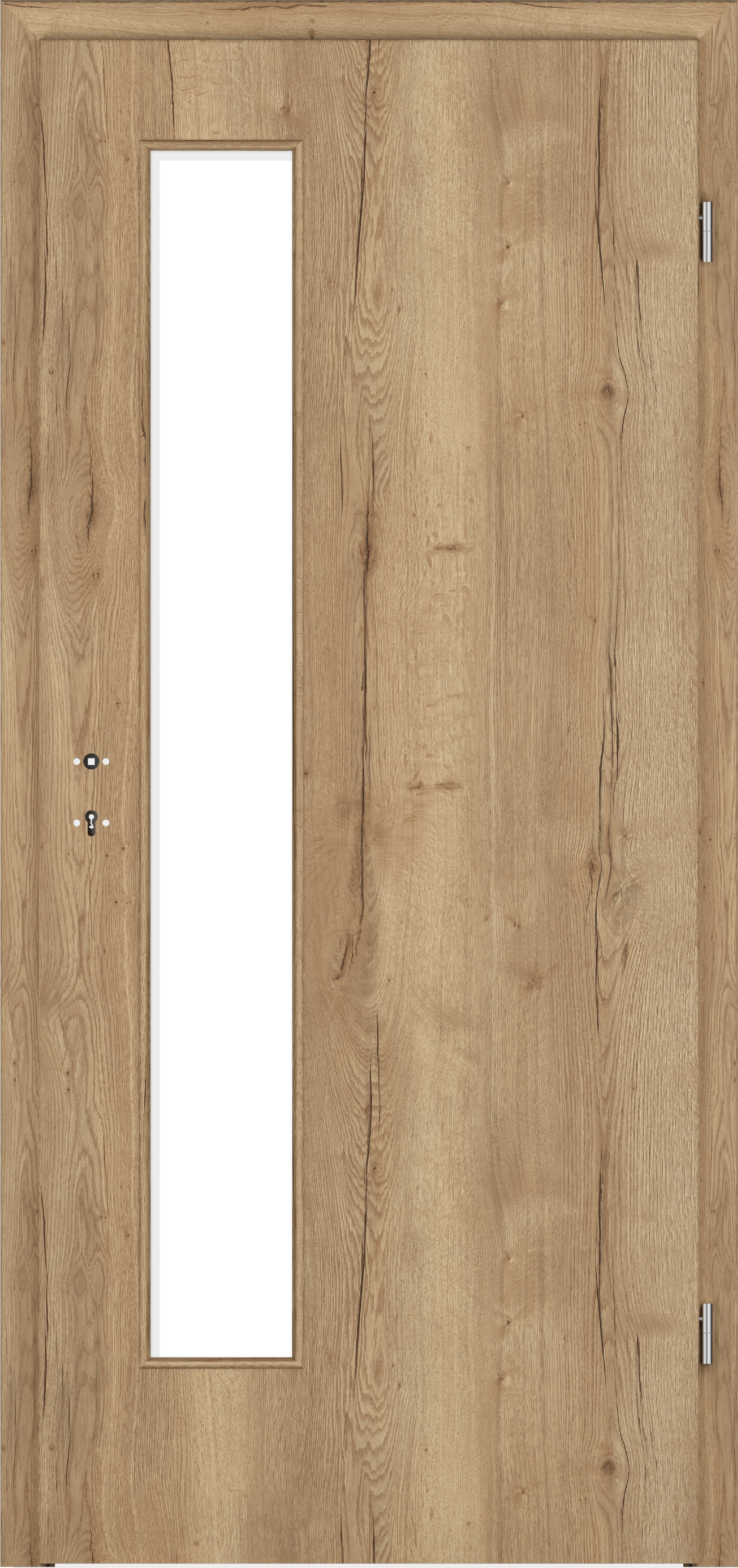Zimmertür CePaL Authentic Risseiche DA - mit Lichtausschnitt LA4S
