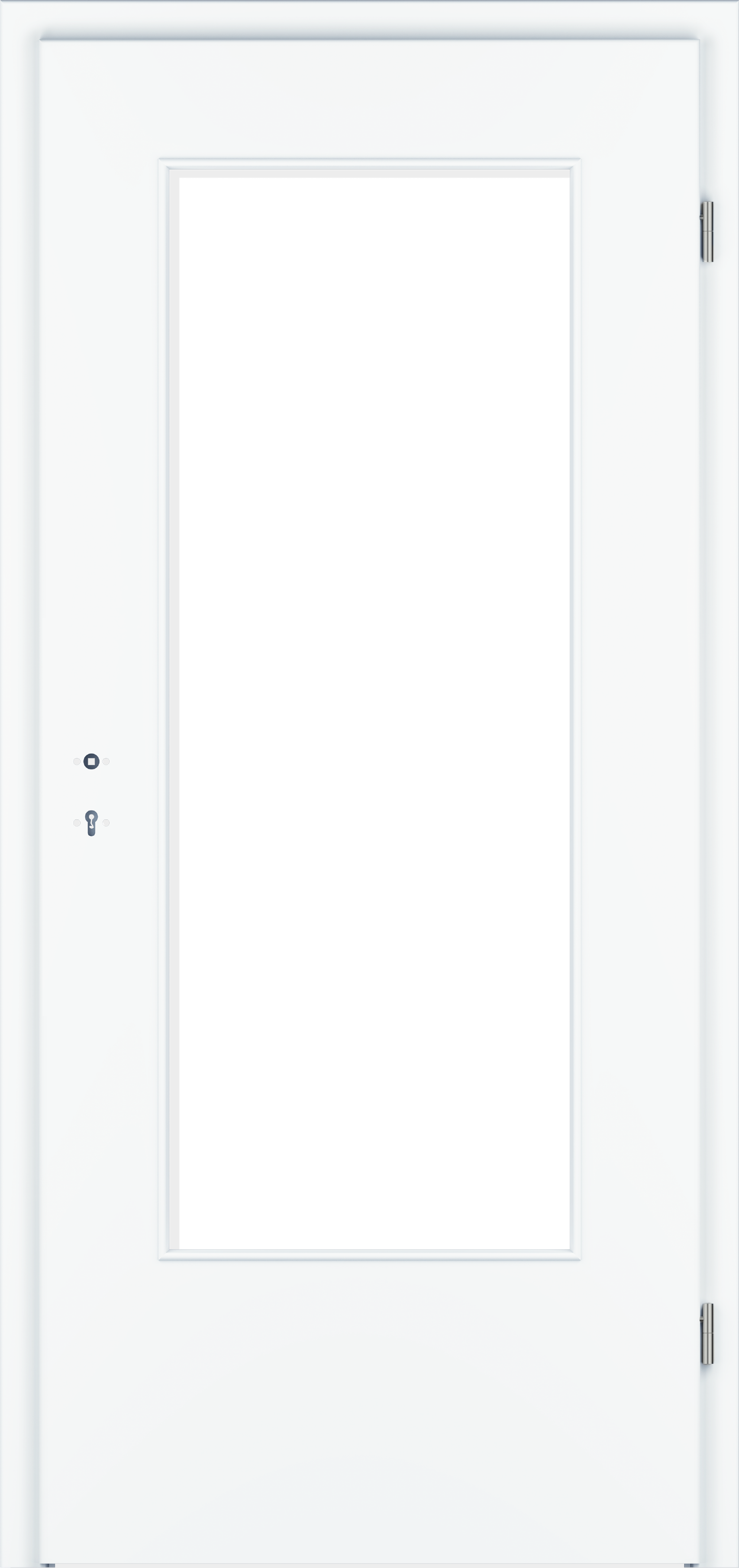 Zimmertür CePaL Weißlack Exklusiv RAL 9016 - mit DIN Lichtausschnitt