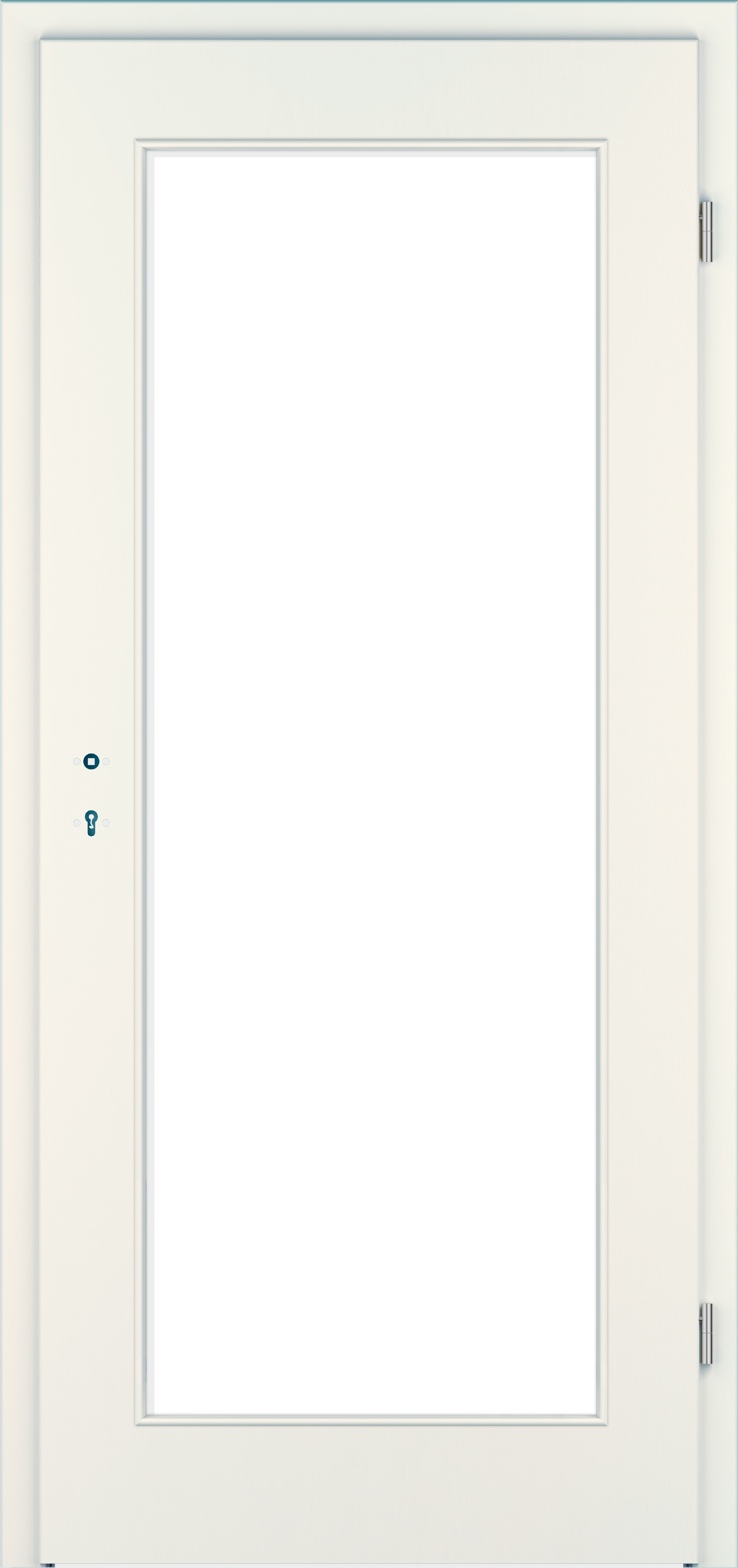Zimmertür CePaL Weiß Struktur Premium - mit Lichtausschnitt LA2
