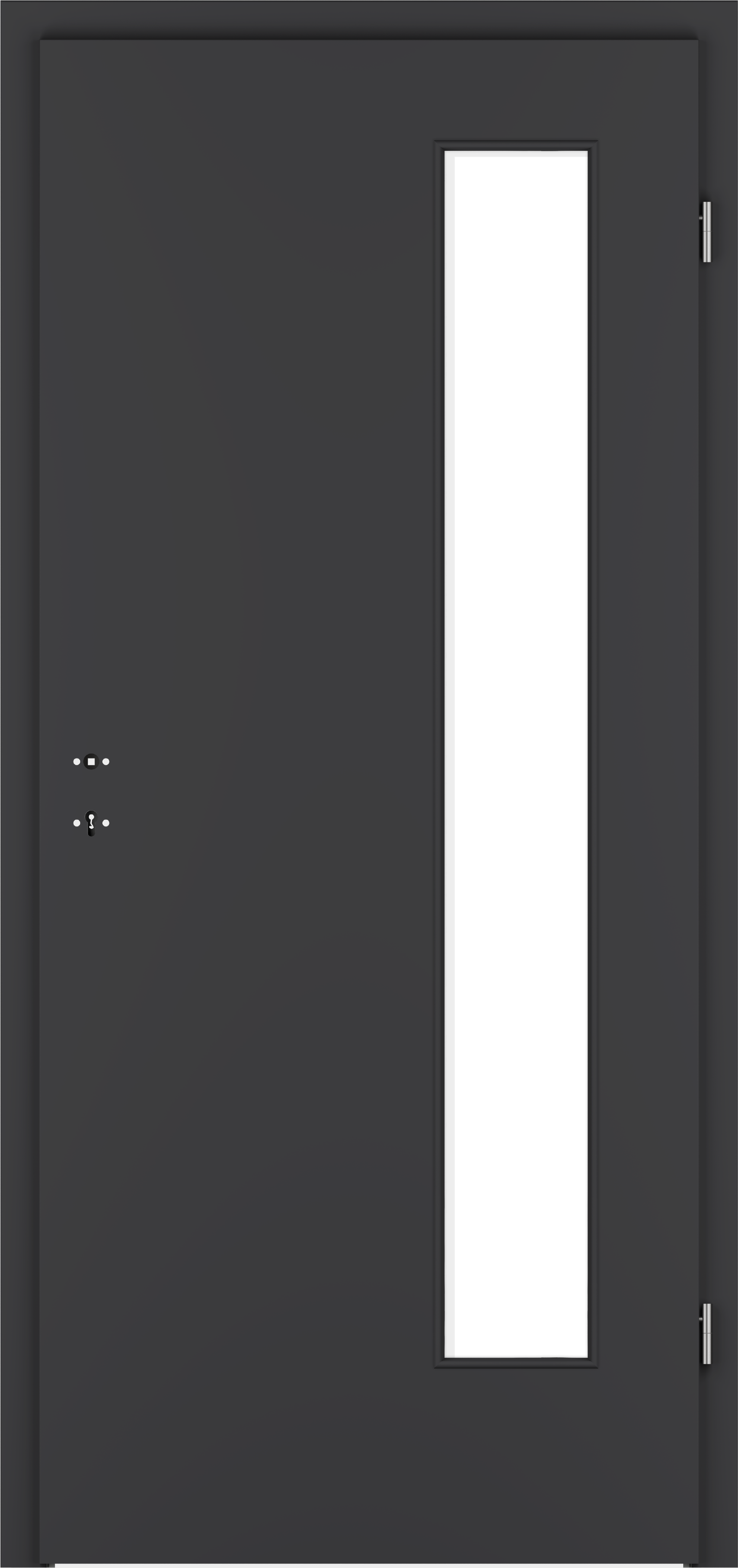 Zimmertür G-TEC Anthrazitgrau - mit Lichtausschnitt LA4B