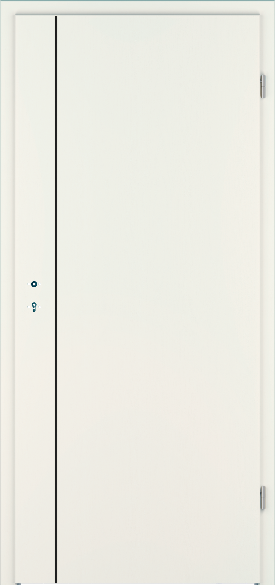 Designtür Corona C850 / CePal Weiß Struktur Premium