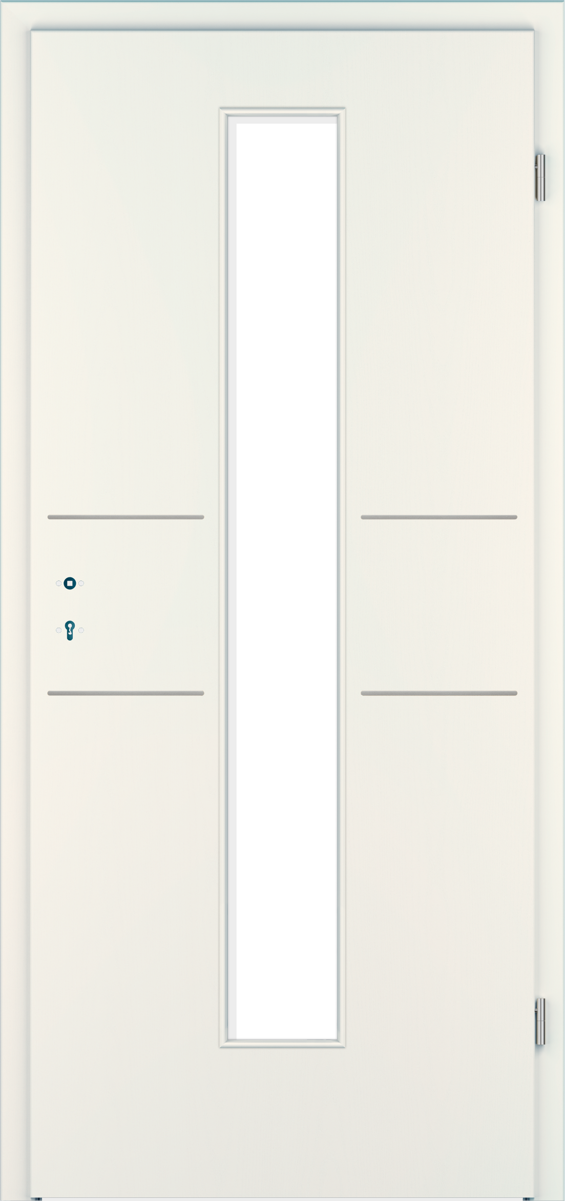 Designtür Corona C832 - LA4M / CePal Weiß Struktur Premium