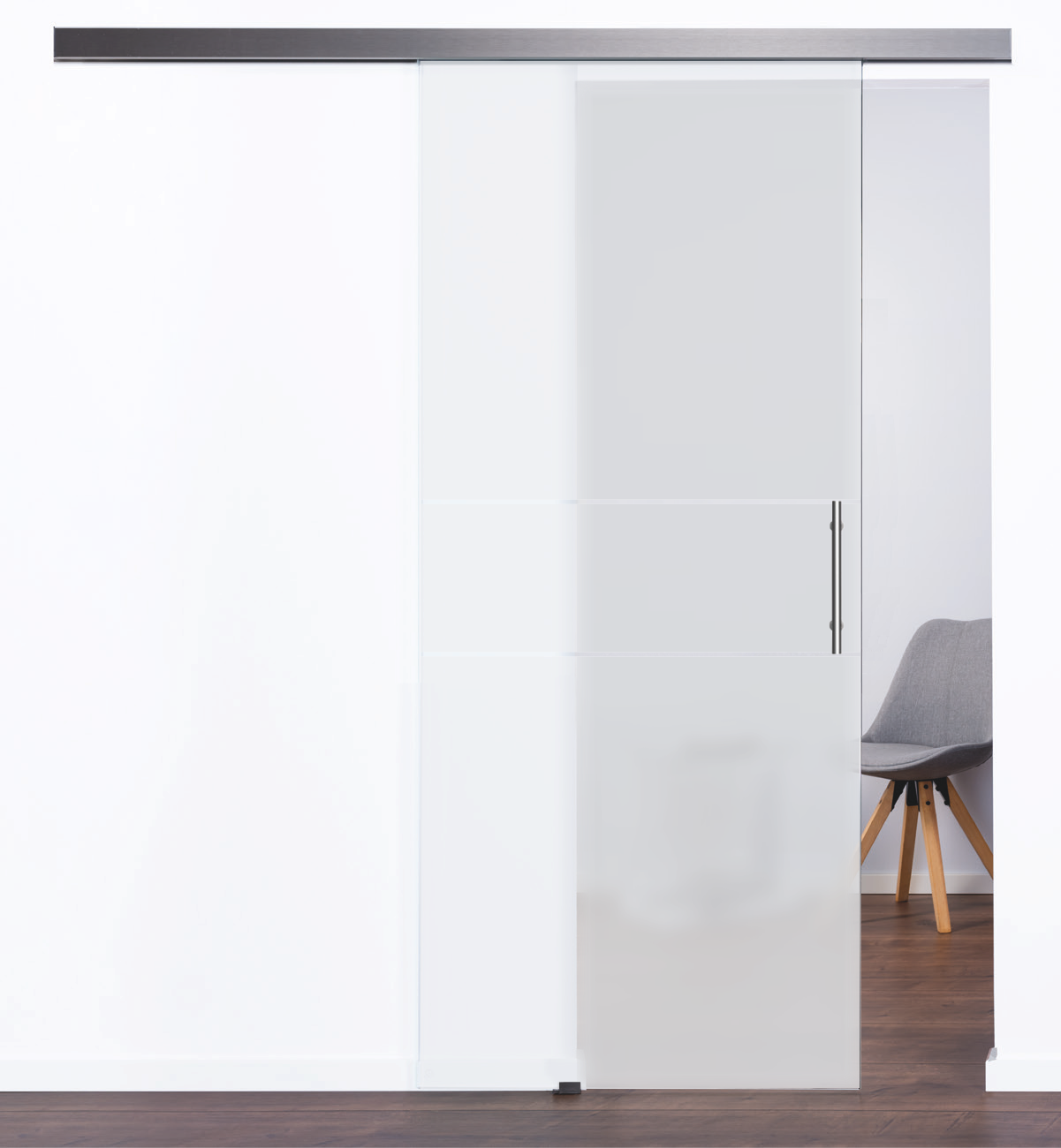 Glasschiebetür Modell "Unit I" 4221, mit LSD8